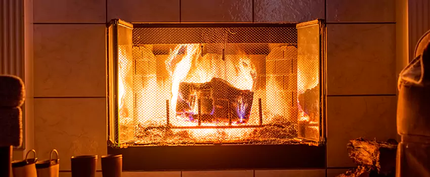 Mendota Hearth Landscape Fireplace Installation in Granger, Indiana