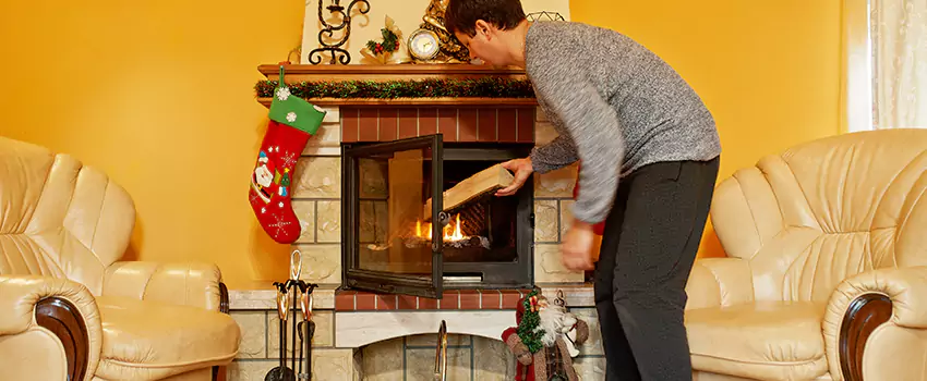 Rusted Metal Fireplace Restoration in Granger, Indiana
