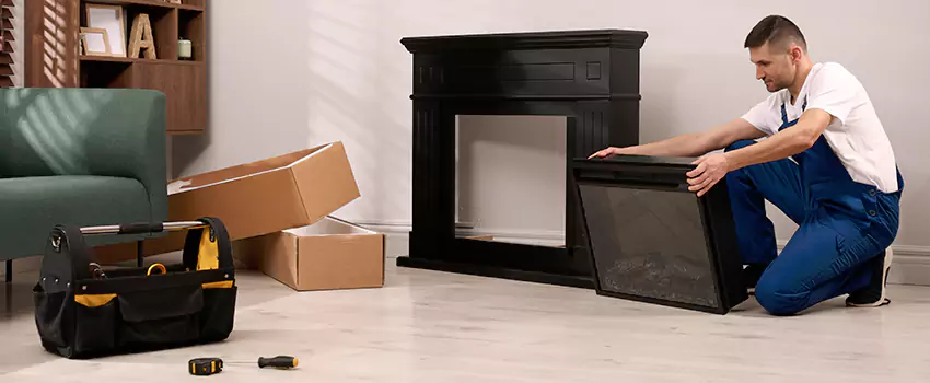 Old Rusted Metal Fireplace Repair And Replacement in Granger, IN
